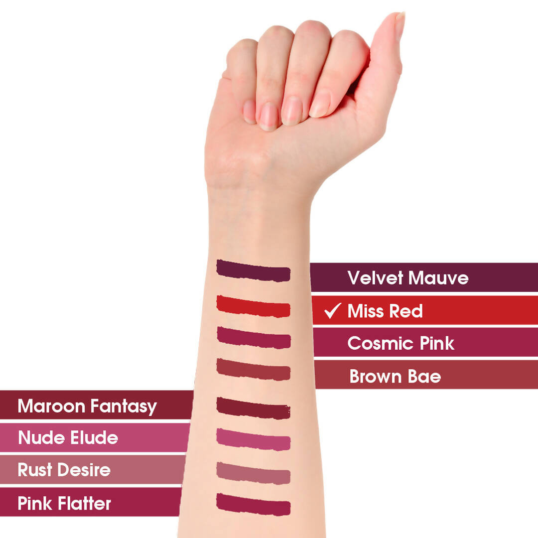 TAC - The Ayurveda Co. Liquid Matte Miss Red Lipstick