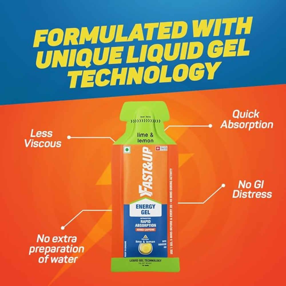 Fast&Up Energy Gel-Lime & Lemon flavour - Distacart