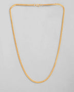 VOJ Men's Gold-Polished Self Designed Snake Chain