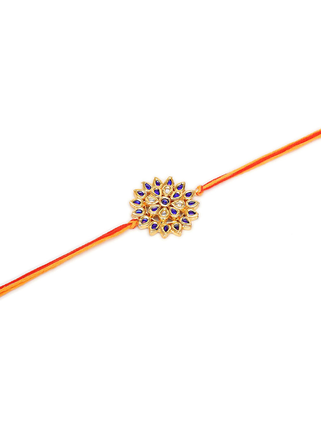 Designer kundan Rakhi - Ruby Raang - Distacart