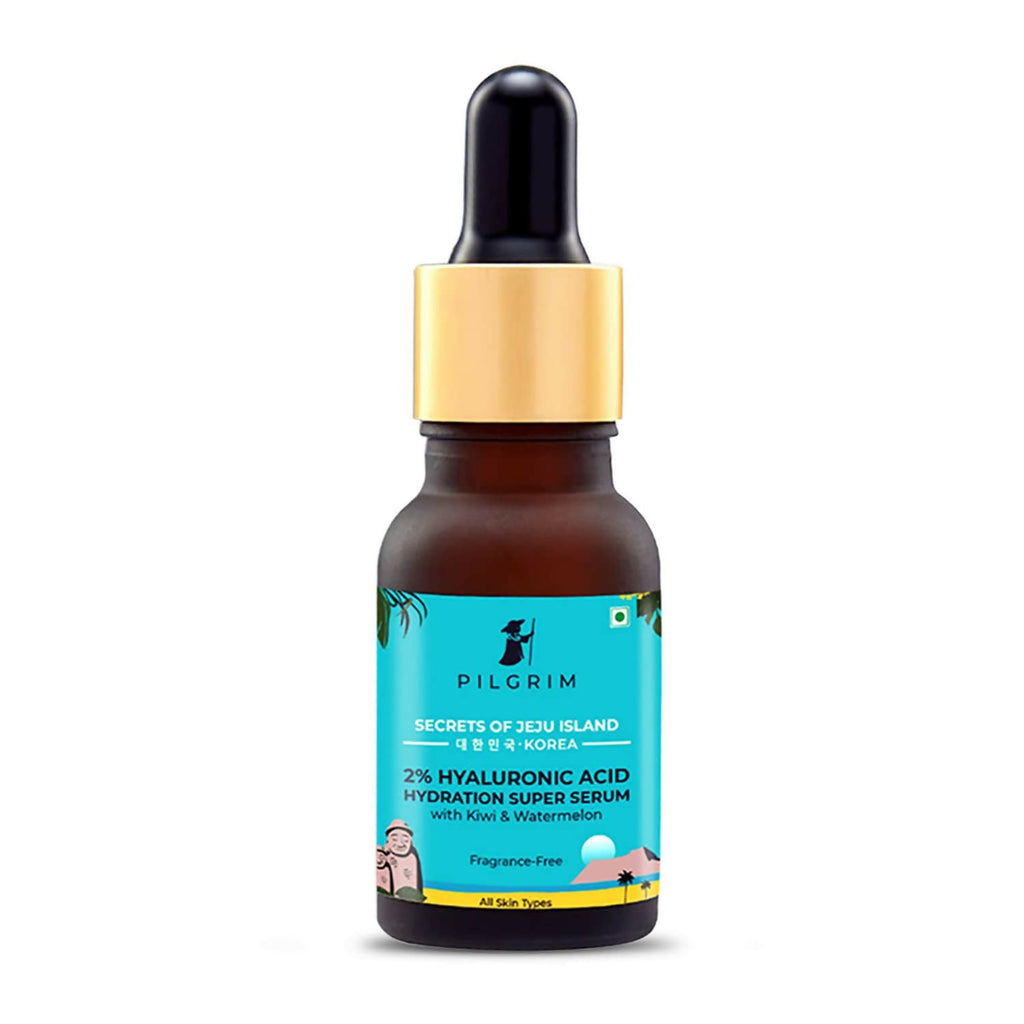 Pilgrim 2% Hyaluronic Acid Hydration Super Serum With Kiwi & Watermelon Extracts For Hydrated Skin - Korean Skin Care - Distacart
