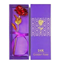 Wish Upon Artificial Golden Red Rose Flower Valentine's Day Gifts