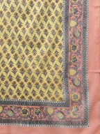 Yufta Yellow printed kurta with Palazzo & Dupatta Set