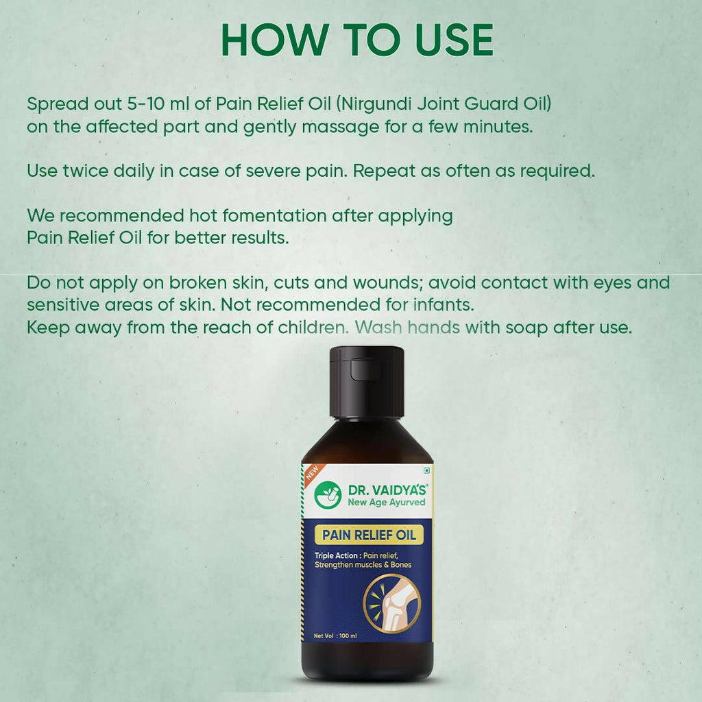 Dr. Vaidya's Pain Relief Oil - Distacart