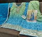 Vastranavya Bandhej Printed Chinon Chiffon Embroidered Sequins Pakistani Suit