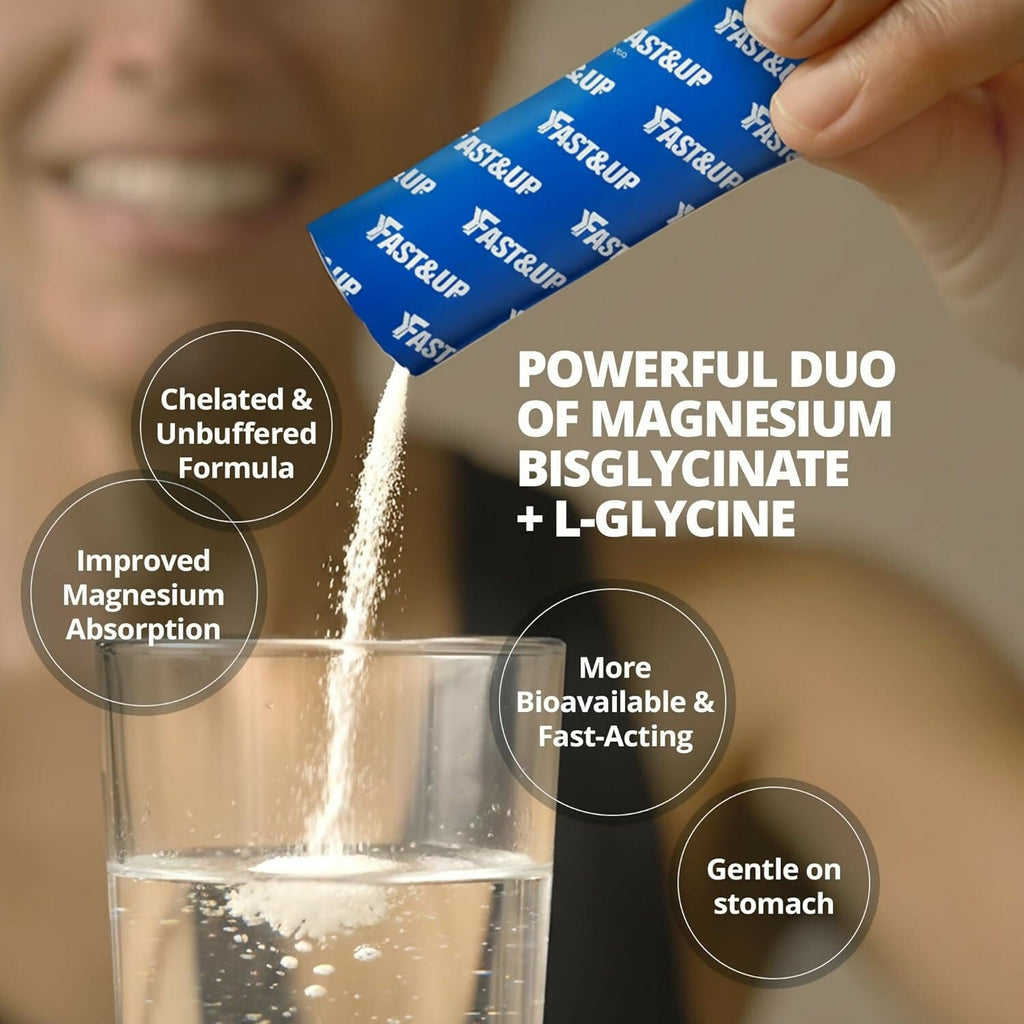 Fast&Up Magnimax - Triple Magnesium Bisglycinate, Citrate, Aspartate - Lime & Lemon Flavour