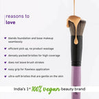 Plum Soft Blend Foundation Brush Easy Pick-up 01