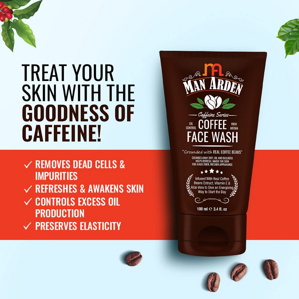 Man Arden Coffee Face Wash - No Parabens, Sulphate, Silicones