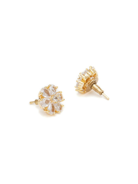 stone stud (white) - Ruby Raang