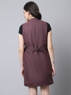 Even Apparels Navy 100% Polyester Open Front Women's Waistcoat - Distacart