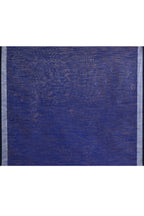 Piyari Fashion Women's Royal Blue Embellished Cotton Blend Zari Border Handloom Saree - Distacart