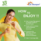 Dr. Morepen Natural Collagen Builder - Orange Berry Flavour - Distacart