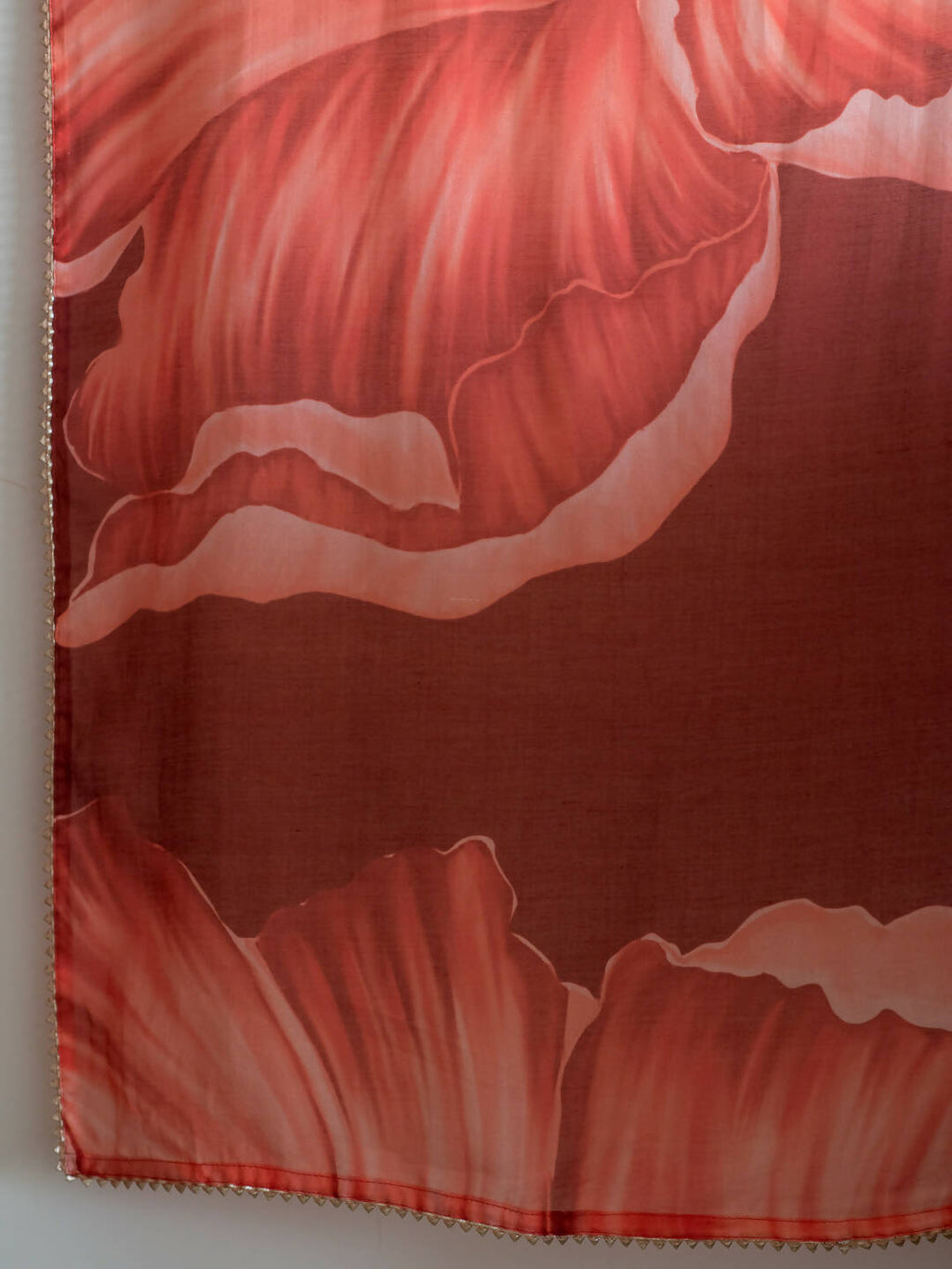 Suta Maroon Floral Pure Cotton Saree - Distacart