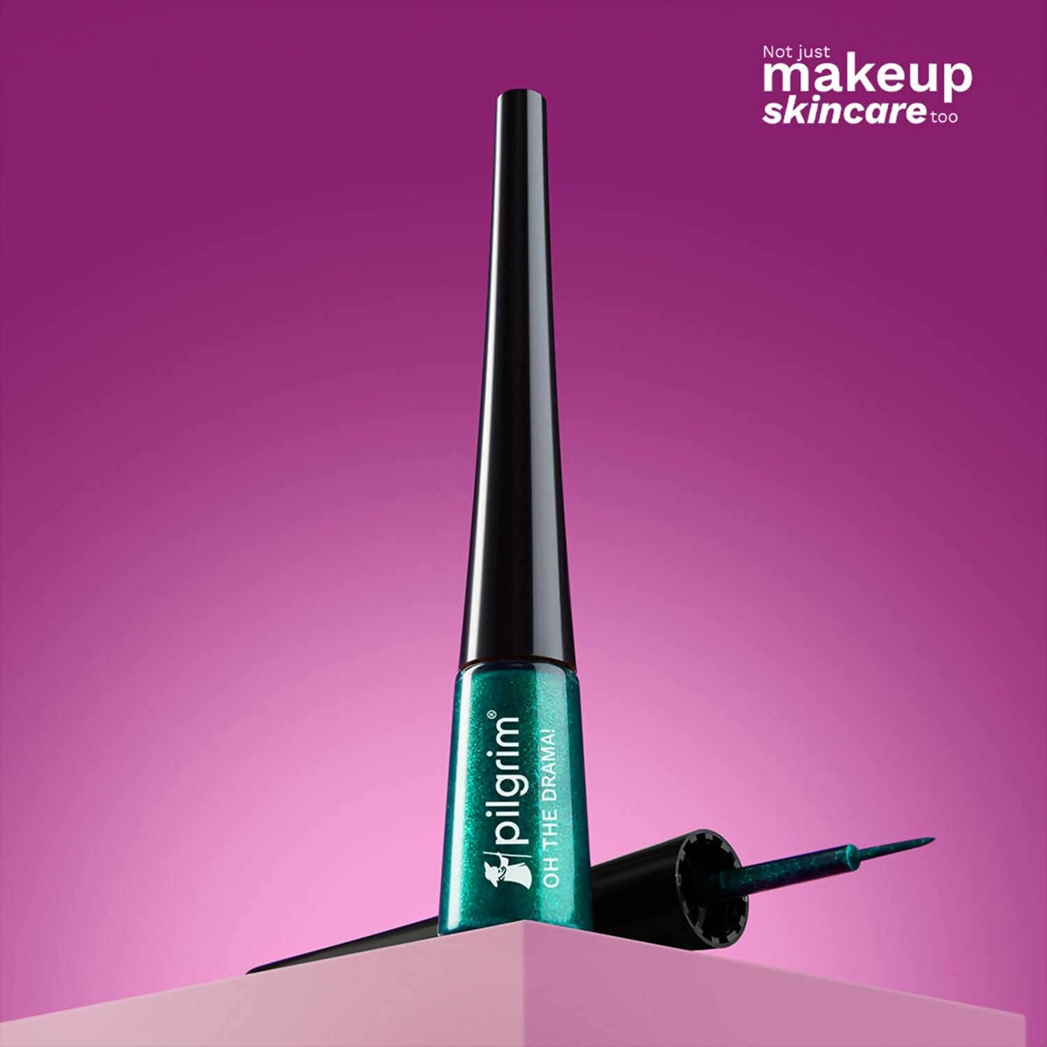Pilgrim Metallic Eyeliner Green Envy, Long Lasting & Smudge Proof Enriched With Argan Oil - Distacart