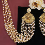 JS Fashion Laxmi Design Temple Jewellery Kaan Chain Earrings for Women - Distacart