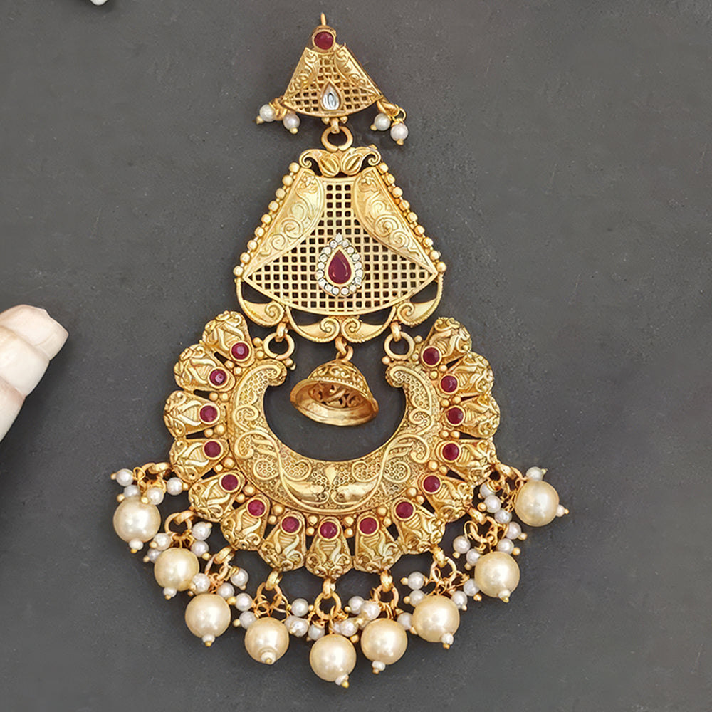 JS Fashion Designer Rajwadi Polish Antique Long Earrings for Women - Distacart