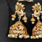 JS Fashion Peacock Kemp Jhumka Earrings for Women - Distacart