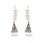 JS Fashion Beautiful Designer Oxidized Silver Earrings for Women & Girls - Distacart