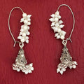 JS Fashion Beautiful Designer Oxidized Silver Earrings for Women & Girls - Distacart