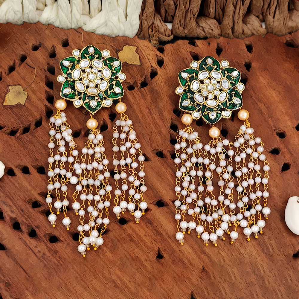 JS Fashion Antique High Gold Polish Earrings – Designer Party Wear Jewelry for Women - Distacart