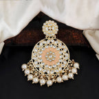 JS Fashion Antique High Gold Earrings with Clustered Pearls – Traditional Party Wear Jewelry for Women - Distacart