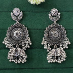 JS Fashion Designer Beautiful Oxidised Silver Earrings for Women & Girls - Distacart