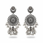 JS Fashion Designer Beautiful Oxidised Silver Earrings for Women & Girls - Distacart
