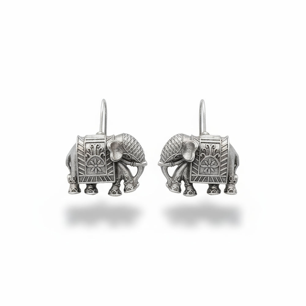 JS Fashion Beautiful Designer Oxidized Silver Earrings for Women - Distacart