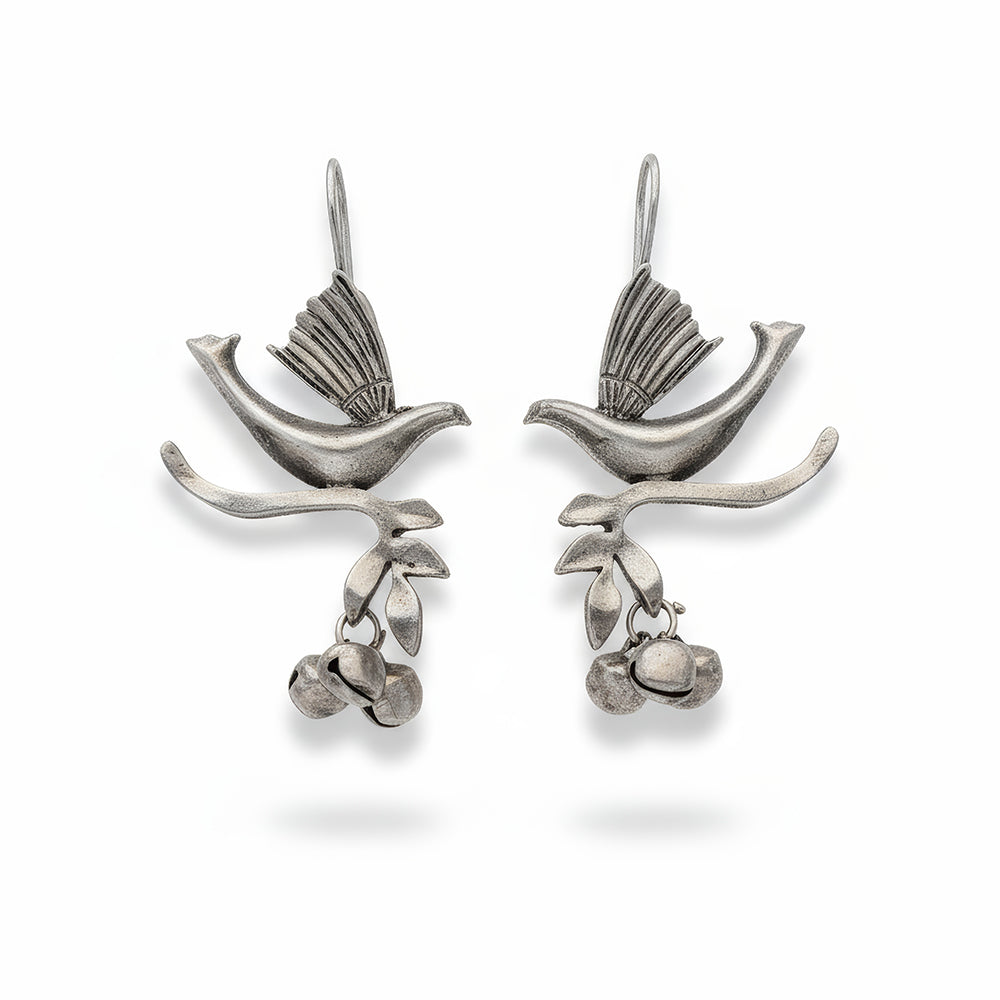 JS Fashion Beautiful Designer Oxidized Silver Fancy Earrings for Women & Girls - Distacart