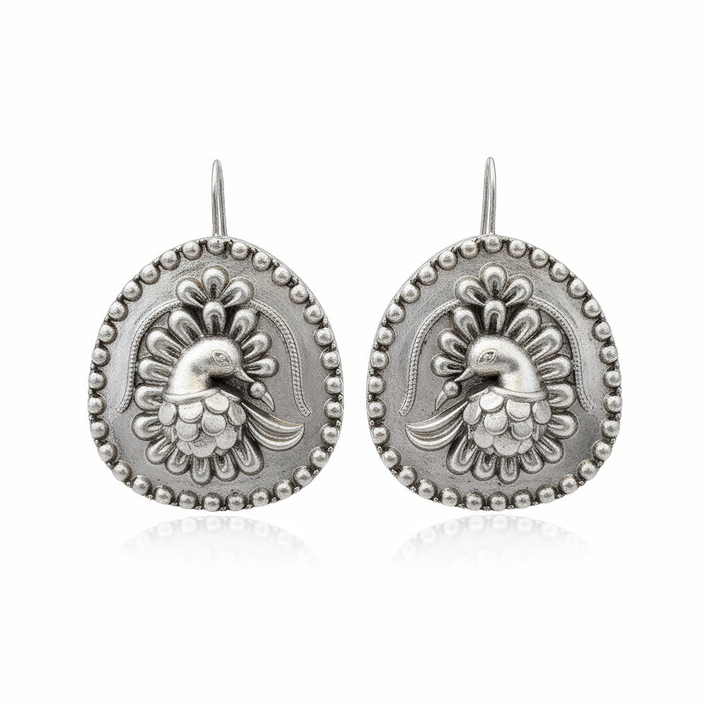 JS Fashion Oxidized Silver Beautiful Designer Earrings for Women & Girls - Distacart