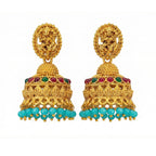 JS Fashion Antique Rajwadi Temple Designer Jhumka Earrings for Women & Girls - Distacart
