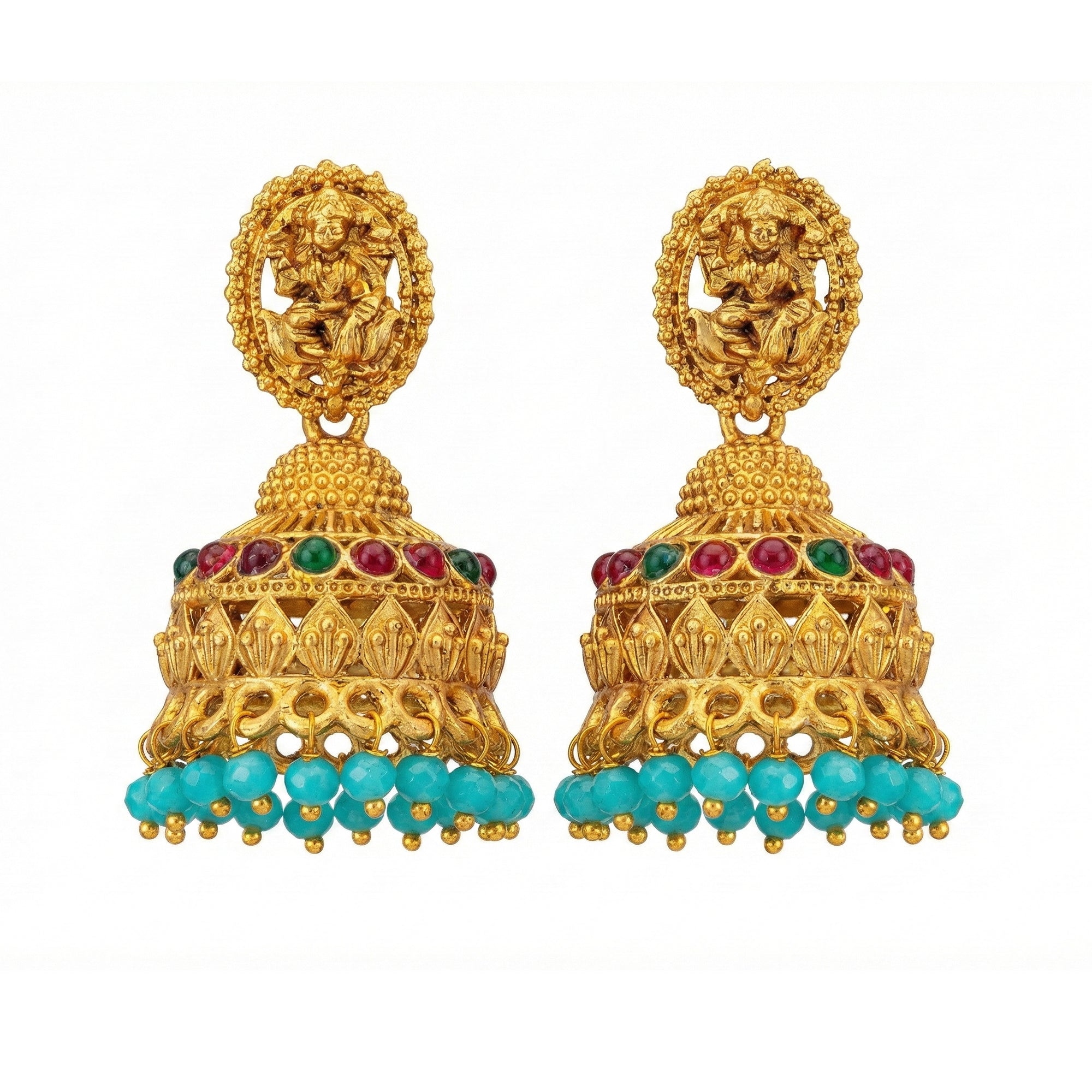 JS Fashion Antique Rajwadi Temple Designer Jhumka Earrings for Women & Girls - Distacart