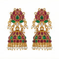 JS Fashion Traditional Rajwadi Lotus Design Jhumka Earrings for Women & Girls - Distacart