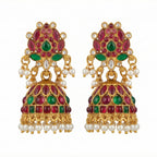 JS Fashion Traditional Rajwadi Lotus Design Jhumka Earrings for Women & Girls - Distacart