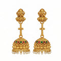 JS Fashion Traditional Rajwadi Gold Temple Jhumkas for Women & Girls - Distacart