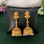 JS Fashion Traditional Rajwadi Gold Temple Jhumkas for Women & Girls - Distacart