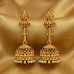 JS Fashion Traditional Rajwadi Gold Temple Jhumkas for Women & Girls - Distacart