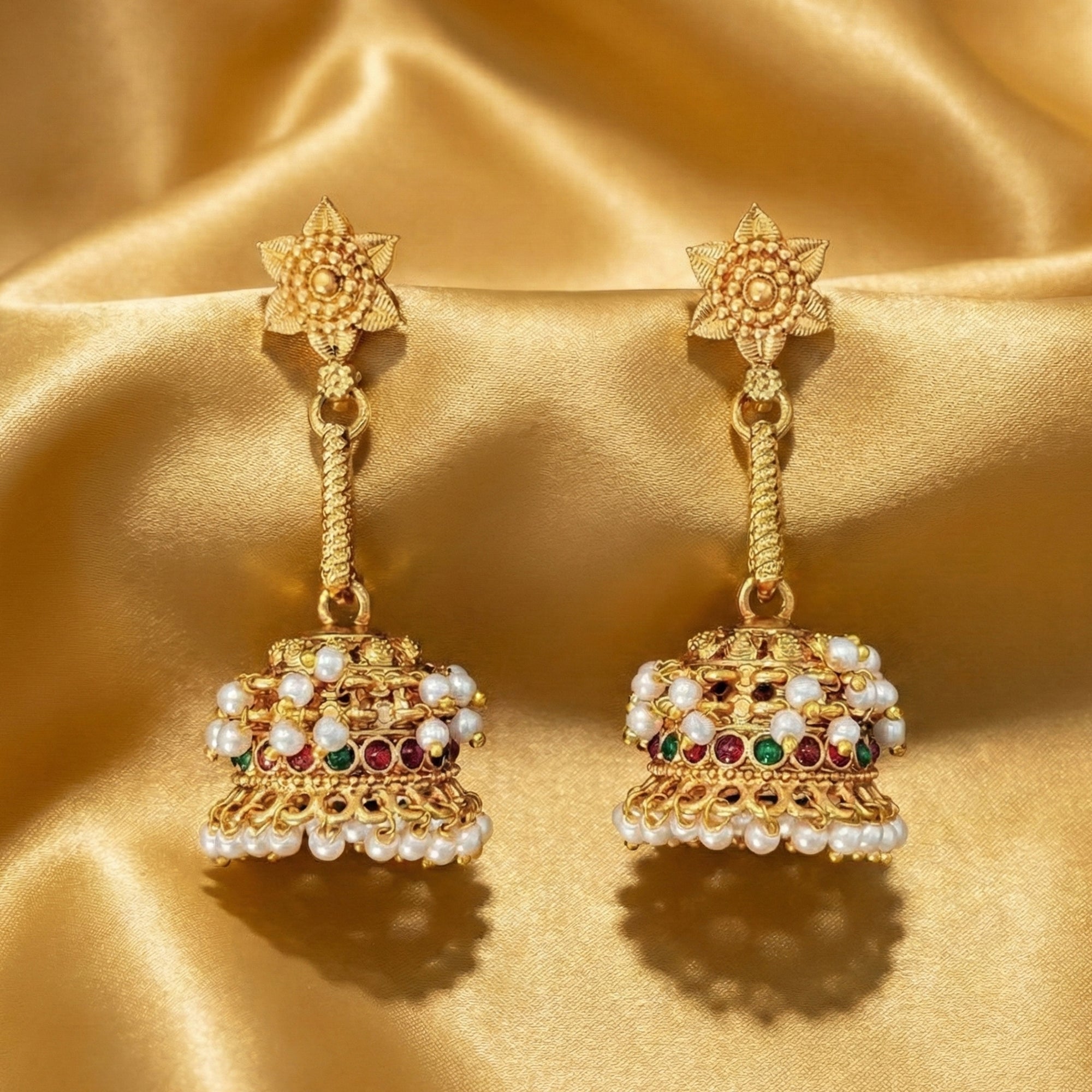 JS Fashion Traditional Rajwadi Jhumka Earrings for Women & Girls - Distacart
