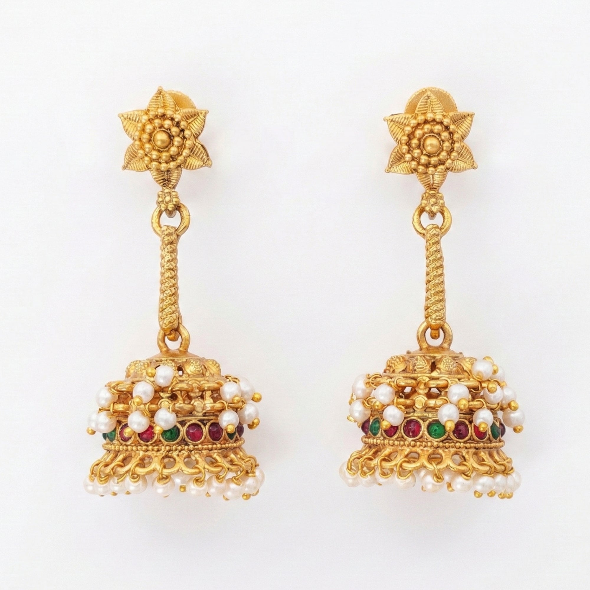 JS Fashion Traditional Rajwadi Jhumka Earrings for Women & Girls - Distacart