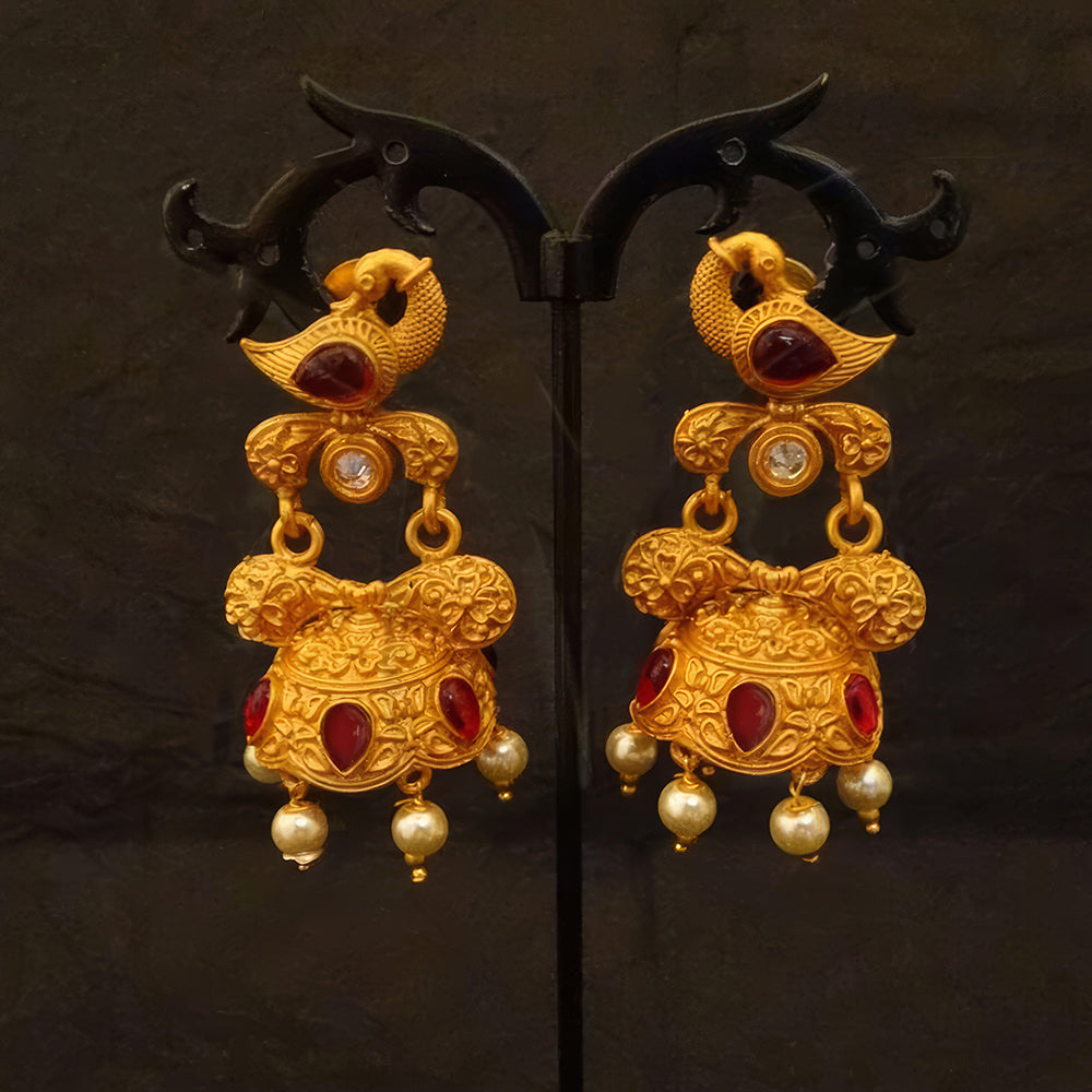 JS Fashion Peacock Jhumki Earrings for Women - Distacart