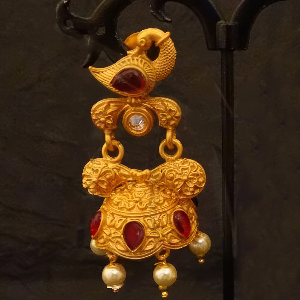 JS Fashion Peacock Jhumki Earrings for Women - Distacart