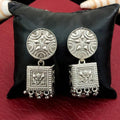 JS Fashion Traditional Trendy Oxidized Silver Polish Designer Earrings for Women & Girls - Distacart