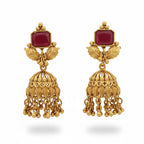 JS Fashion Matte Gold Polish Designer Jhumka Earrings for Women - Distacart