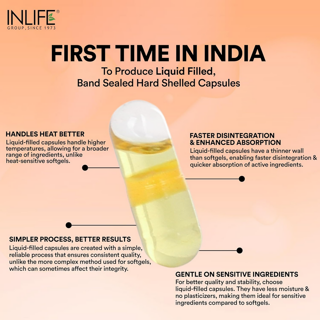 Inlife Garlic Oil Supplement 500 mg Capsules