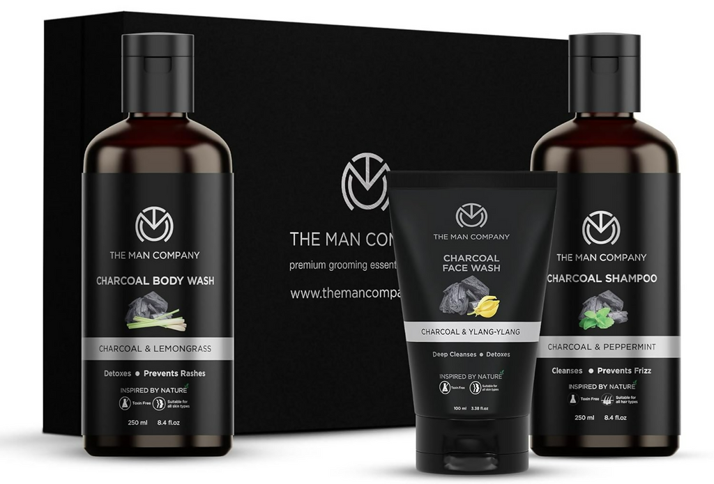 The Man Company Charcoal Care Trio Kit Gift Set