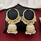 JS Fashion Antique High Gold Polish Earrings Set – Full Stone Fancy Jewelry for Women’s Party & Festive Wear - Distacart