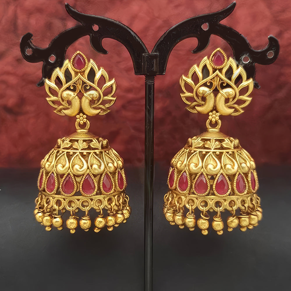 JS Fashion Designer Matte Gold Polish Earrings – Fancy & Beautiful Party Wear Jewelry for Women - Distacart