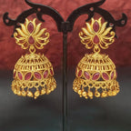 JS Fashion Matte Gold Polish Fancy Earrings – Designer Party Wear Jewelry for Women & Girls - Distacart