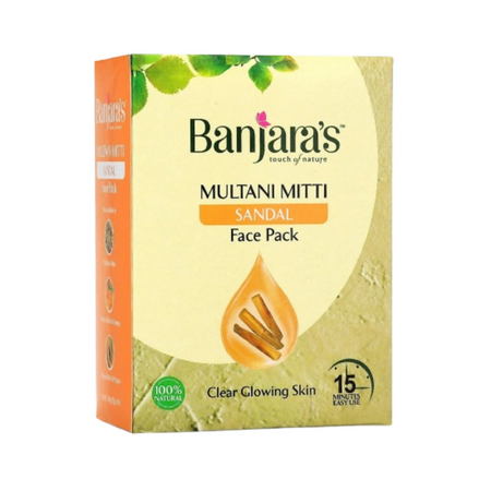 Banjara's Multani Mitti Sandal Face Pack Powder