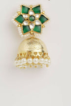 Nuyug 22K Gold Plated Panna Jhumki Earrings - Distacart